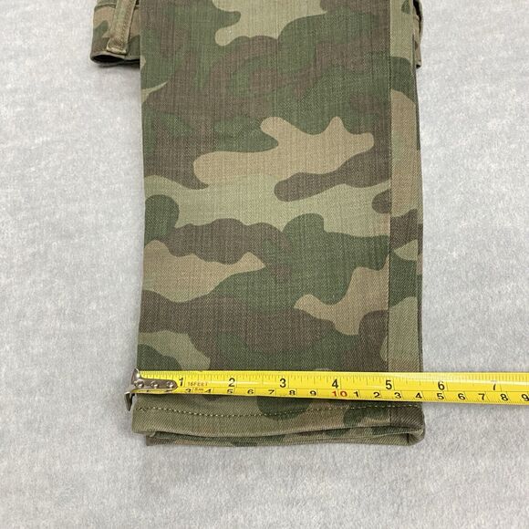 Gap Camouflage Pants Women's Sz 29/8 Petite True Skinny High Rise Olive Green - Picture 12 of 12
